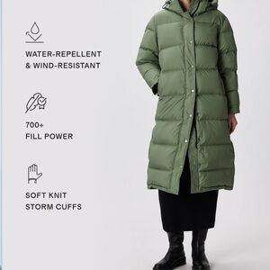 Quince Green Responsible Down Long Puffer Jacket